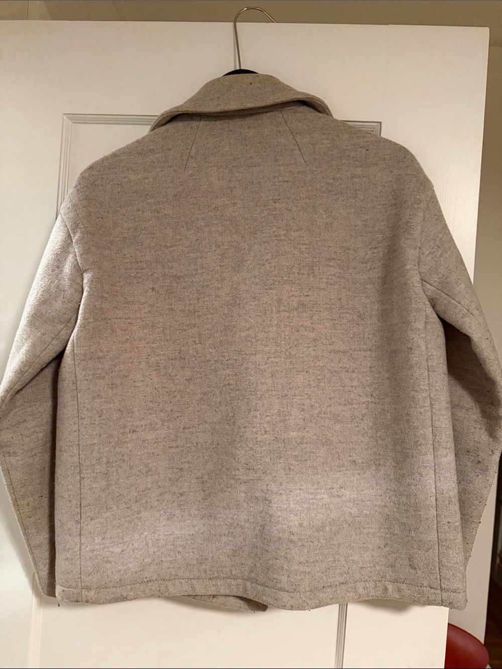 Madewell Heather Gray Wool-Blend Peacoat Jacket - Picture 3 of 4